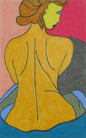 Femme au bain vue de dos